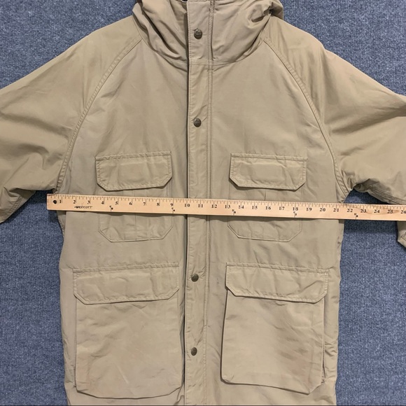 Vintage Woolrich Wool Flannel Lined Parka Jacket Mens Tan Made in USA - Picture 8 of 11